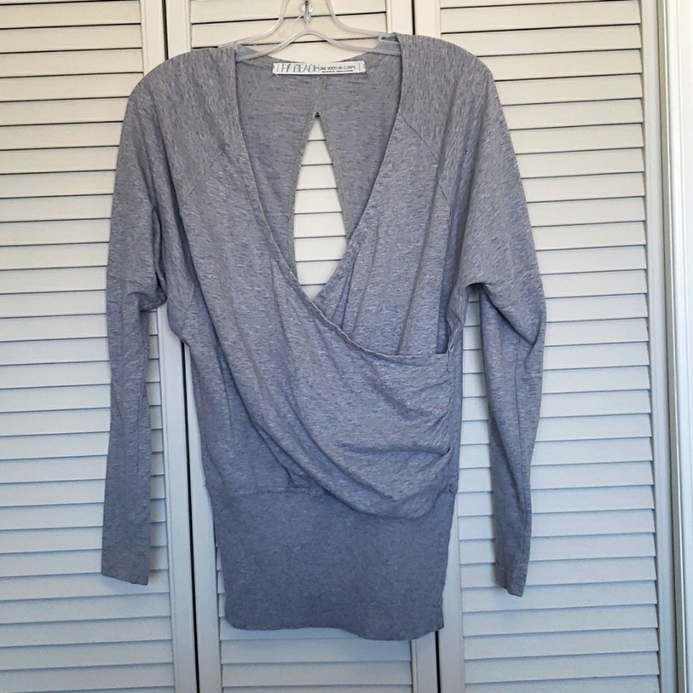 Fp Beach Surplice Wrap Tunic Top, XS/S - Picture 1 of 10